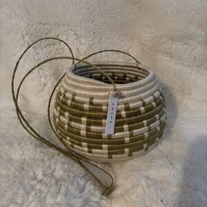 Amsha Studio Handwoven Planter Basket | Artisan Woven Decor | 7”